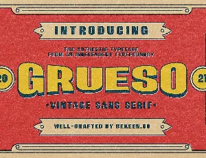 Grueso font