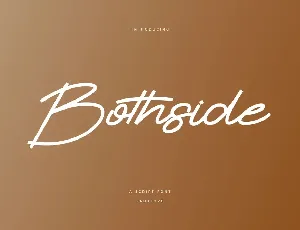 Bothside font