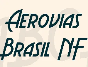 Aerovias Brasil NF font