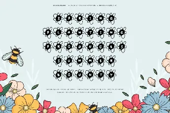 Sun Flower font