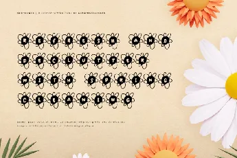 Sun Flower font