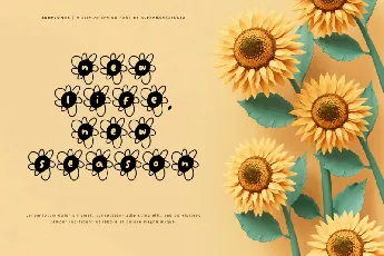 Sun Flower font