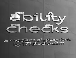 Ability Checks font