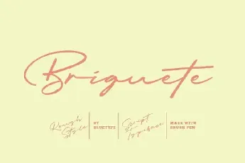 Briquete Script font