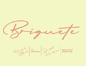 Briquete Script font