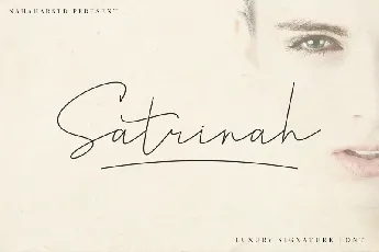 Satrinah – Signature font