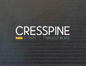 Cresspine font