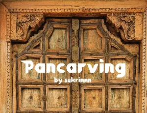 Pancarving Display font