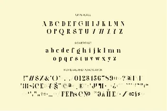 Galery DEMO font