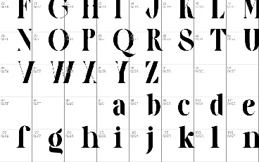 Galery DEMO font