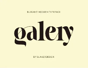 Galery DEMO font