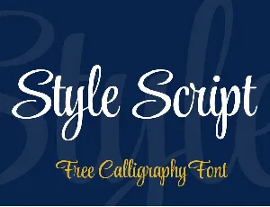 Style Script font