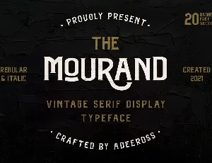 The Mourand font