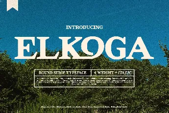 Elkoga font