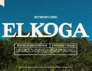 Elkoga font