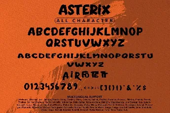 Asterix Free font