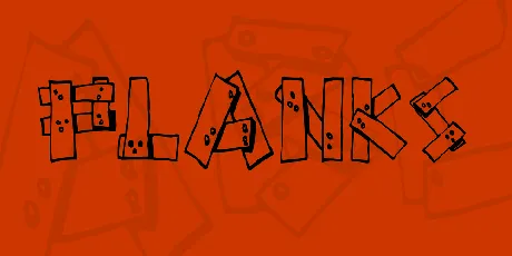 Planks font