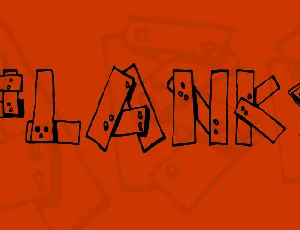 Planks font