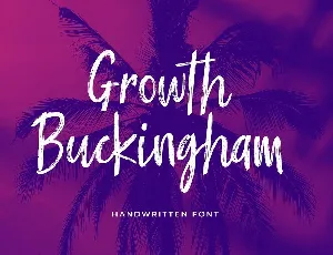 Growth Buckingham font