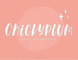 Chickyplum font