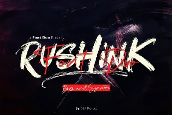 Rushink Brush font