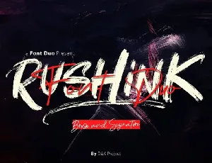 Rushink Brush font