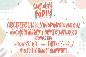 Sunday Party font