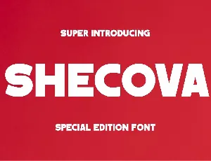 Shecova font