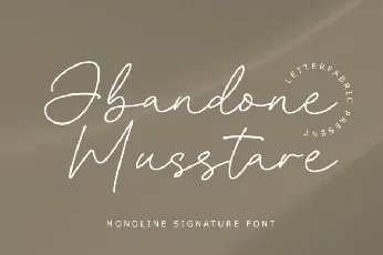 Abandone Musstare font