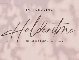 Holderitme font