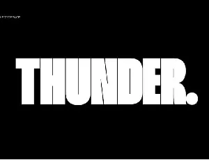 Thunder Family font