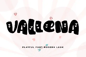 Vallena - Personal use font