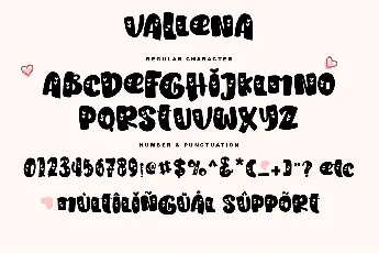 Vallena - Personal use font