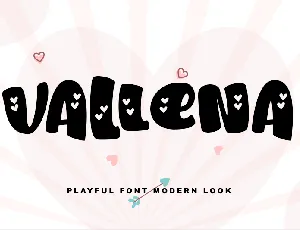 Vallena - Personal use font