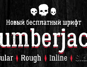 Lumberjack font