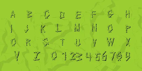 KR Bamboo font