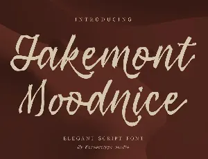 Jakemont Moodnice font