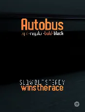 Autobus Family font