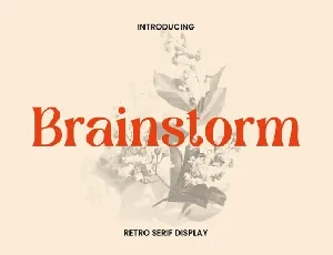 Brainstorm font