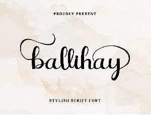 Ballihay font