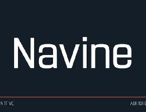 Navine font