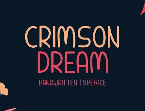 Crimson Dream font