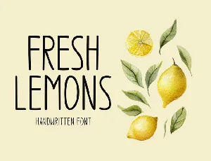 Fresh Lemons font