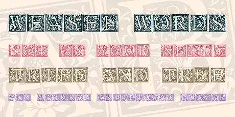 Floral Capitals font