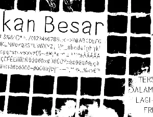 Ikan Besar font