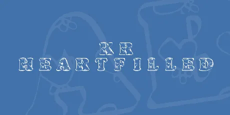 KR Heartfilled font