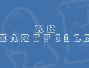 KR Heartfilled font