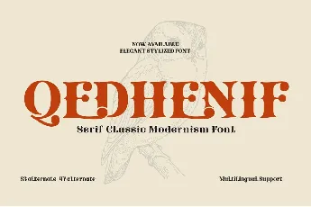 Qedhenif font