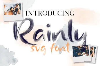 Rainly SVG font