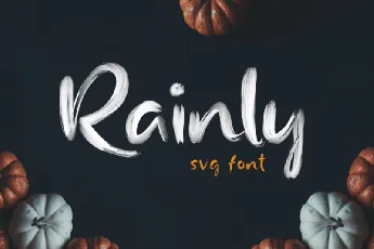 Rainly SVG font